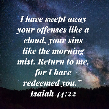 Isaiah 44:22 Bible Verse Image