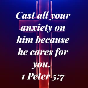 1 Peter 5:7 Bible Verse Image